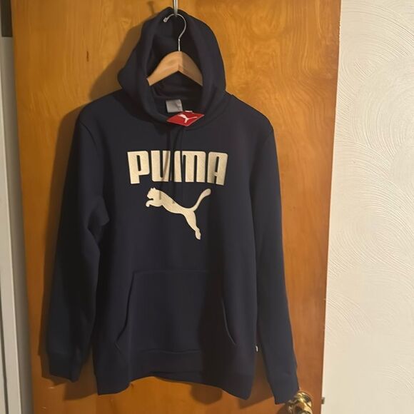 Puma Hoodie Mens Medium Navy - Picture 1 of 2